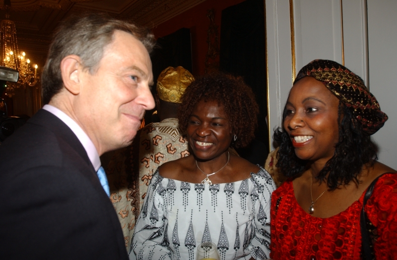 Mrs Obichukwu with former Enfield Mayor and Former UK Prime Minister